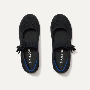 The Kids ReVelvet? Tux Bow Mary Jane - ReVelvet? Black